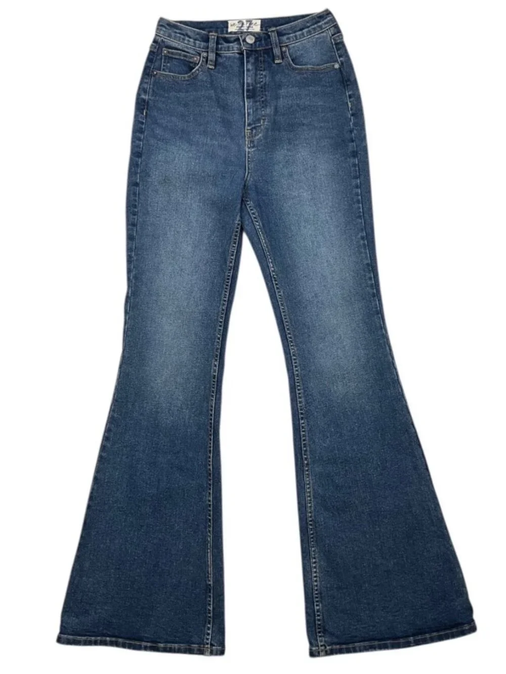 Free People We The Free CRVY Robyn High Rise Flare Jeans 27 Spokane - Picture 12 of 12